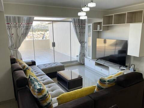 A beautiful penthouse apartment with a terrace