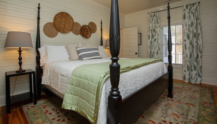 King Bedroom. Primary bedroom has an ensuite bathroom.