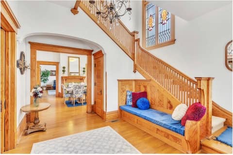 Luxury 5BR Mansion• 16ppl • Walk to TSQ & DT SLC