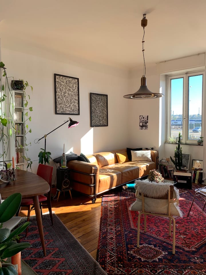 Metz train station/center, bright room, Pompidou view Apartments for