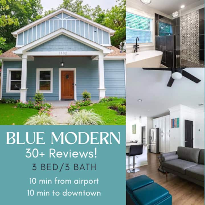Blue Modern Home near Tyler Perry Studios Houses for Rent in Atlanta