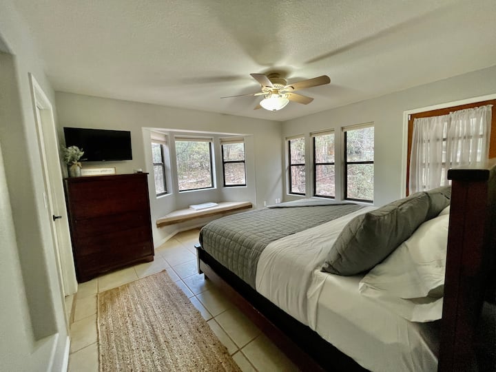 Master Bedroom with back patio private entrance