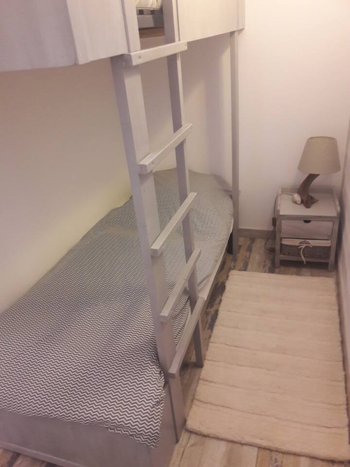 cabine, lits superposés