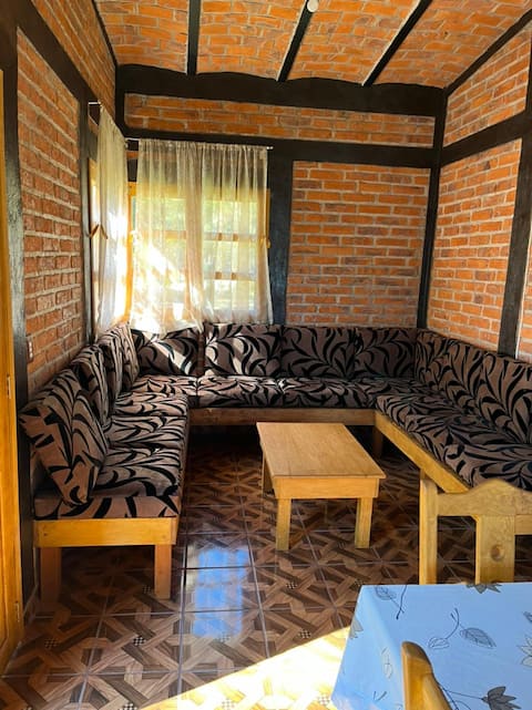 Popular Airbnb listing: Negrete cabin. House in the woods with fireplace. in Tapalpa