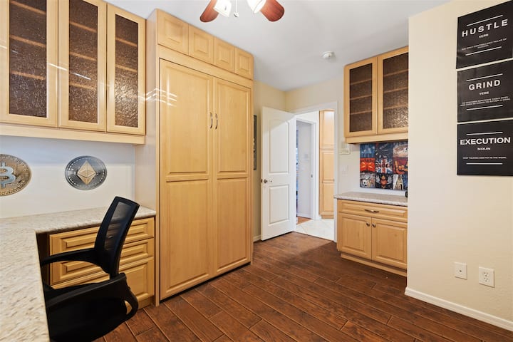 4th Bedroom - Office Setup with Murphy Bed