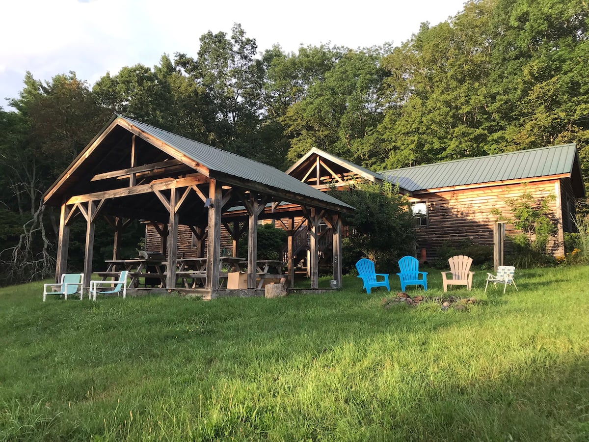 One of many cabins and cottages for rent in this area, The Long Lodge is perfect for large gatherings!