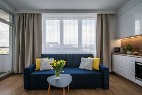 Top performing Airbnb: Star4You II - Gwiaździsta 14/80 - 2-room in Powstańców śląskich