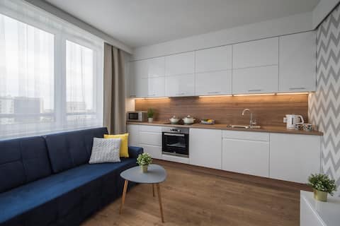 Top performing Airbnb: Star4You II - Gwiaździsta 14/63 - 2-room in Powstańców śląskich