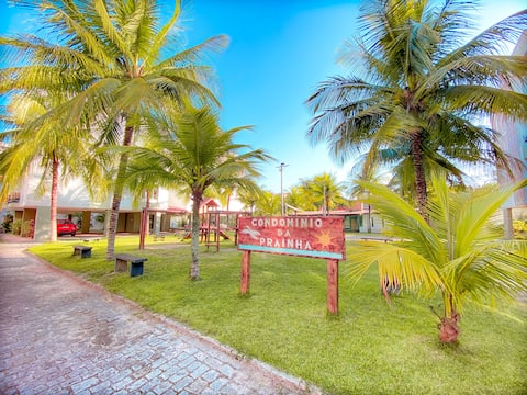 Apt Complete-> 180m from Prainha->Wi-fi->2 bedrooms