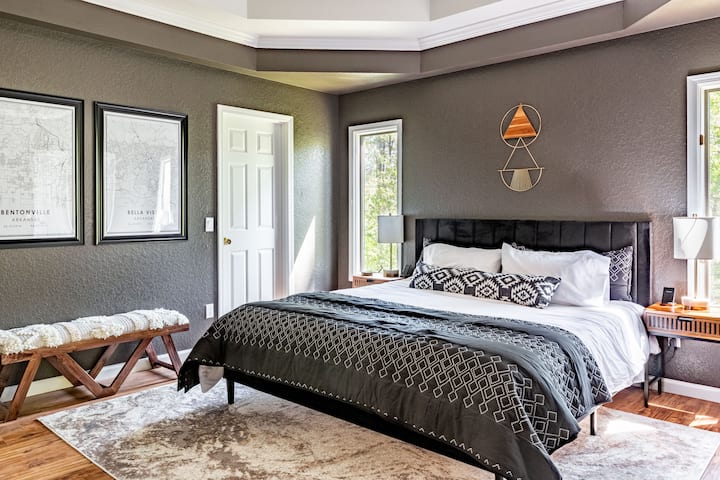 The large Master Bedroom with ensuite bathroom.
