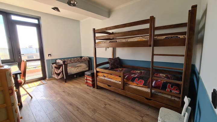 Private room with bunk bed