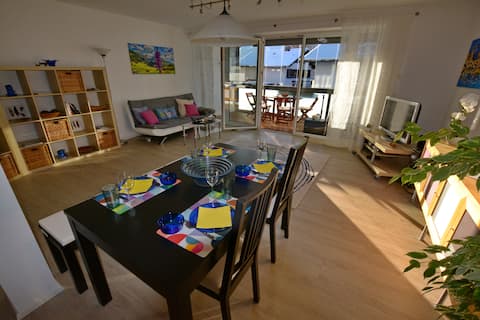Erfolgreiche Airbnb-Immobilie: 5-star apartment, with sunny loggia, central location in Sonthofen