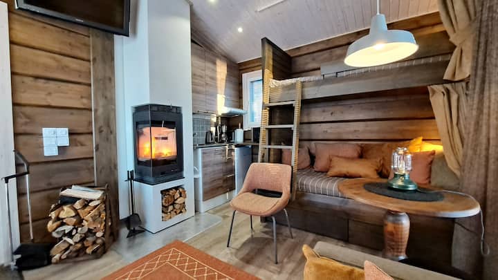 เตาผิงในห้องนั่งเล่น 