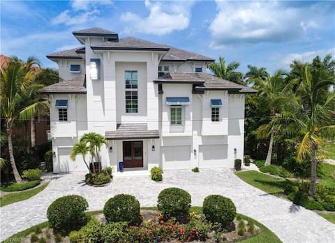 Luxury $7.5M HighEnd Waterfront Home Walk To Beach