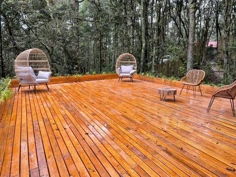 Nordic chalet in the middle of the forest