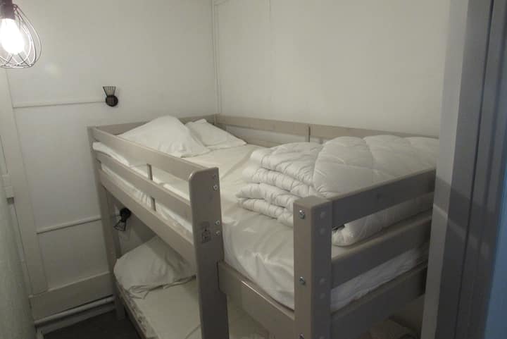 Separa el espacio para dormir