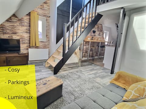 Cozy accommodation with mezzanine - Free parking