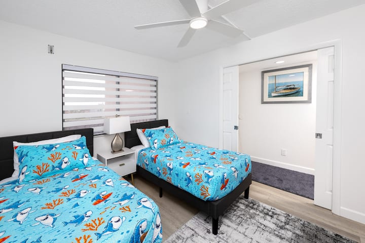 带2张单人床的客房