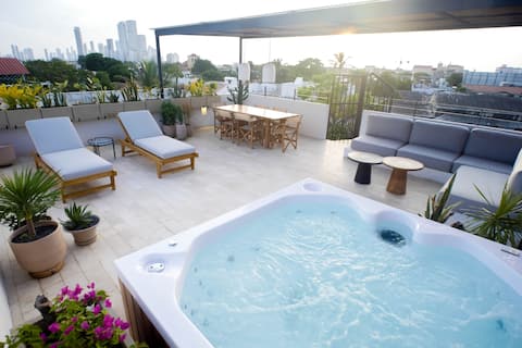 Designer New  Apt. w/Rooftop in Getsemaní/Old City