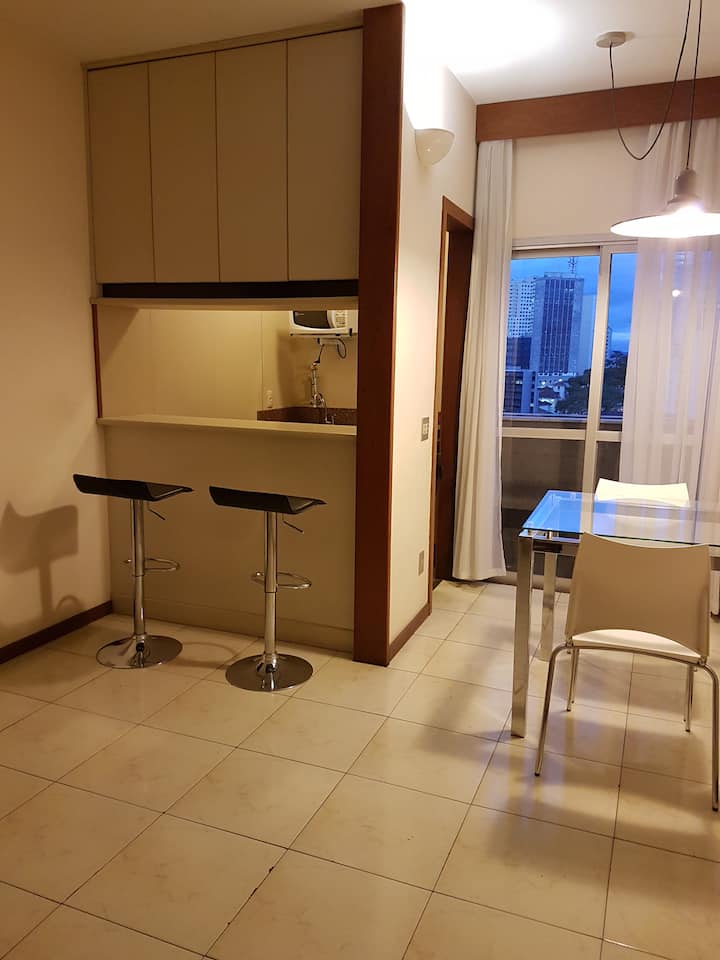 Flat Encantador Em Hotel No Lourdes - Belo Horizonte