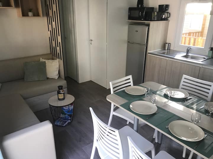 Mobil Home 6 Pers + Clim Ardèche Camping 4 éToiles - Lagorce