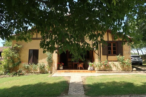 Country home with pool and pool house