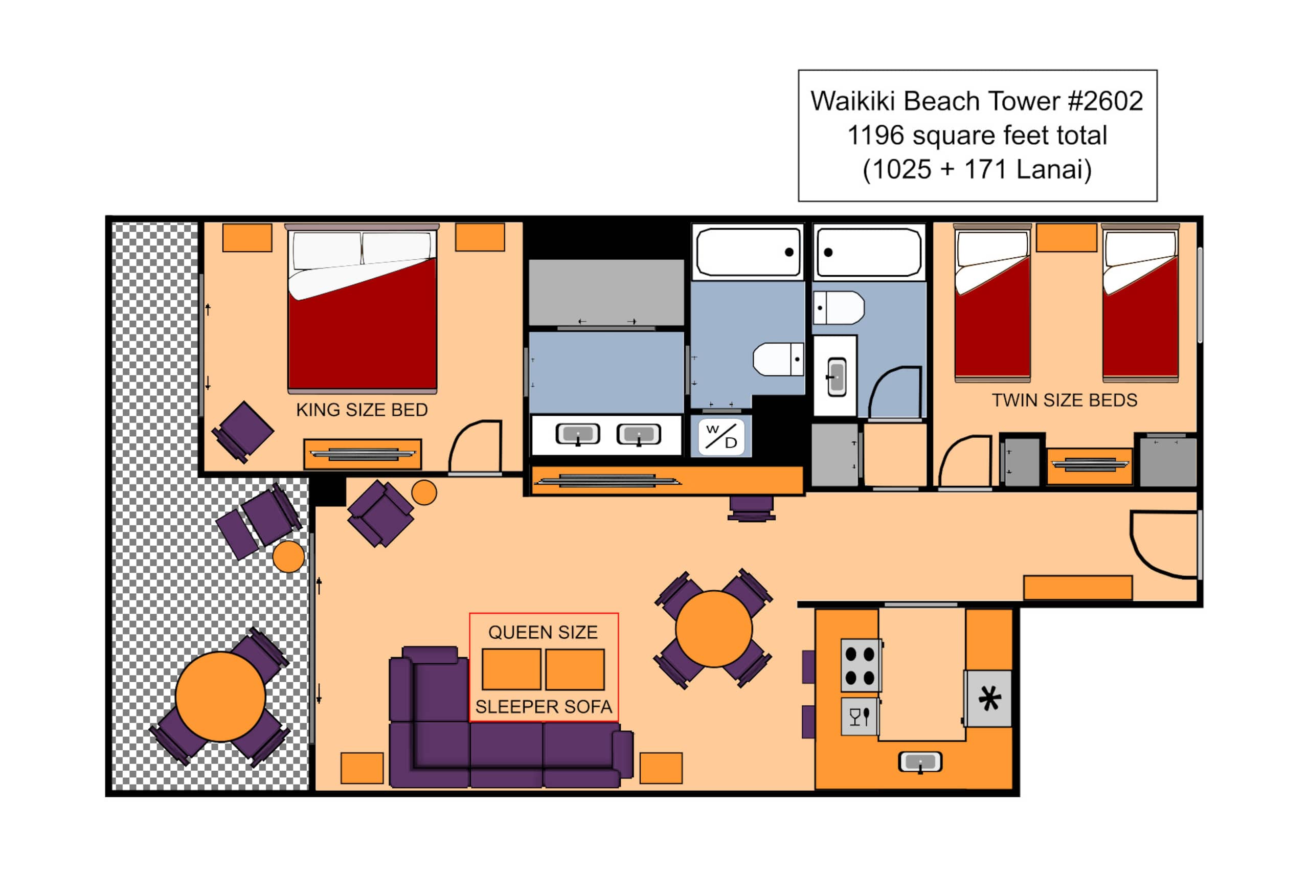 Condo in Honolulu · ★4.87 · 2 bedrooms · 4 beds · 2 private baths - Image 53