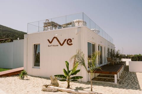 Surf House on the beach