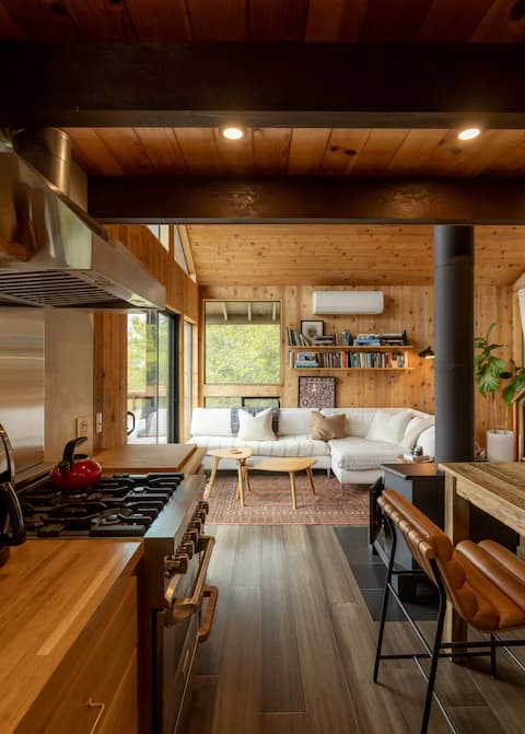 Successful Airbnb property: Treetop Hideout · On 2.5 Acres of Private Forest in Coachella Valley & Desert