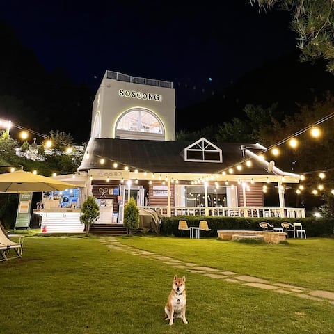 (Soso Ongi) Nature's private party room valley/swimming pool (winter hot spring)/karaoke/barbecue pi