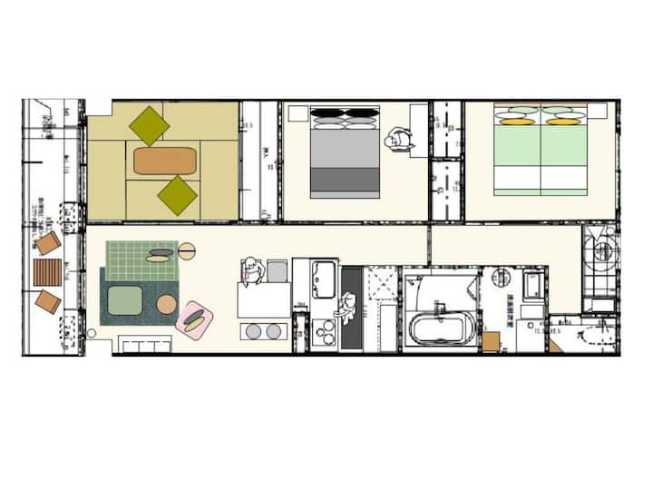 Hotel Best Price Kochi/relax Room (3ldk 72 ㎡) - 고치시