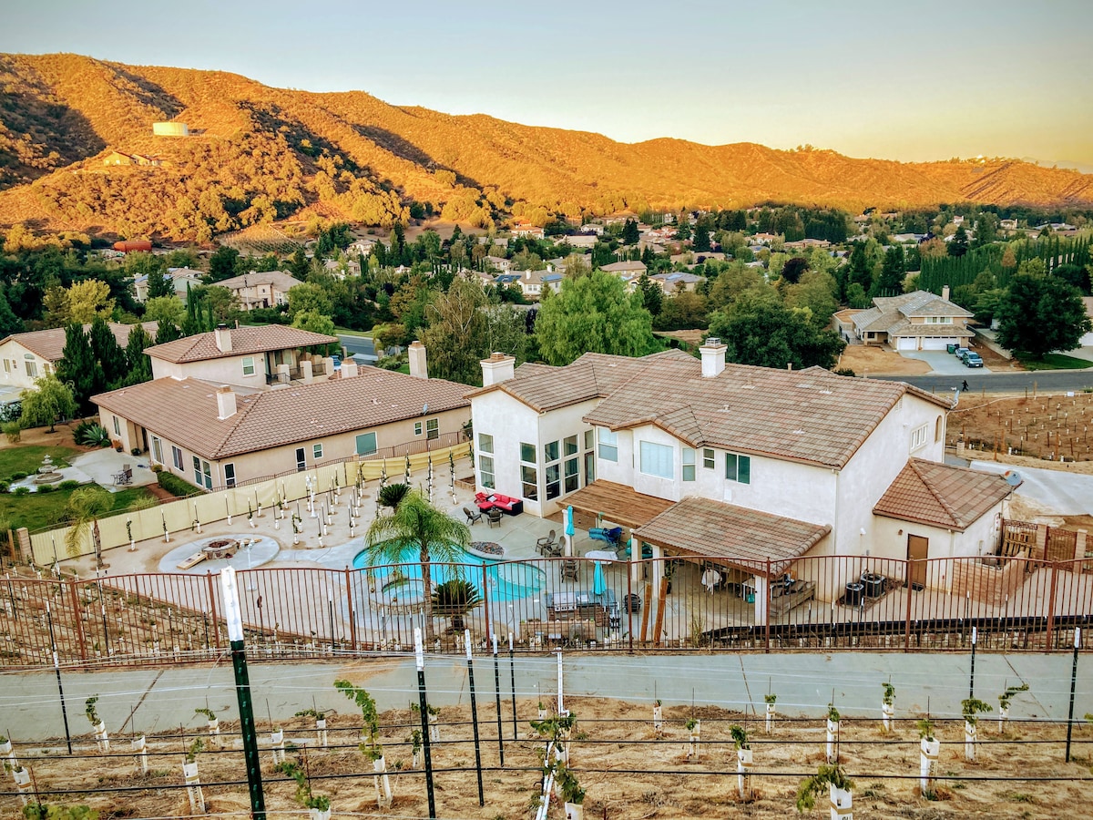 Spacious Vineyard Home with Pool and Hot Tub Houses for Rent in Yucaipa, California, United