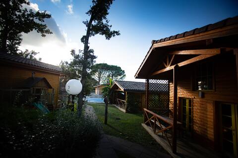 Les gites des Palombes - Chalet with swimming pool