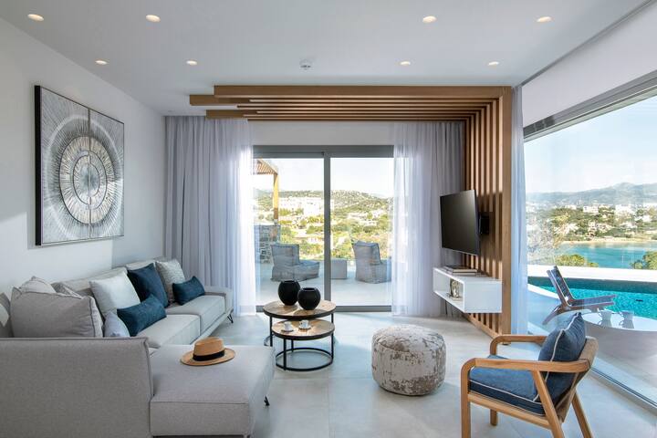 Sea View Blue Senses Villa Thalassa heated pool gallery image 5