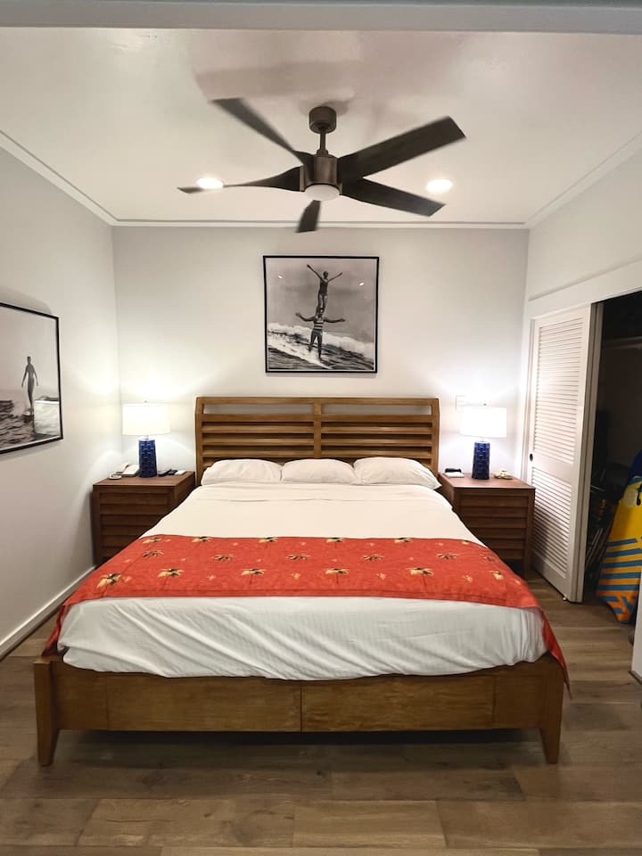 New custom bedroom furniture. Drawers in the front of the bed for extra storage. 