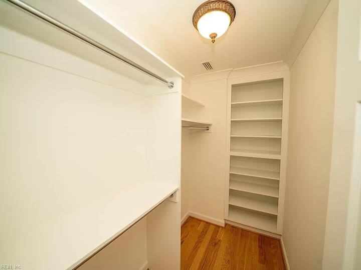 The third bedroom's walk-in closet is enormous. You could even put the pack and play in here for an extra kids room if you wanted to (yes, we've done it before). 