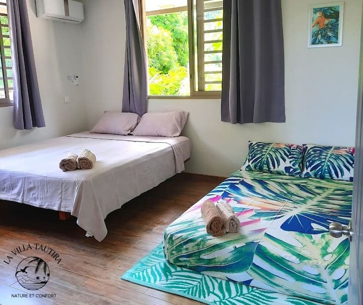 2 საძინებელი ბაღის ხედებით. 