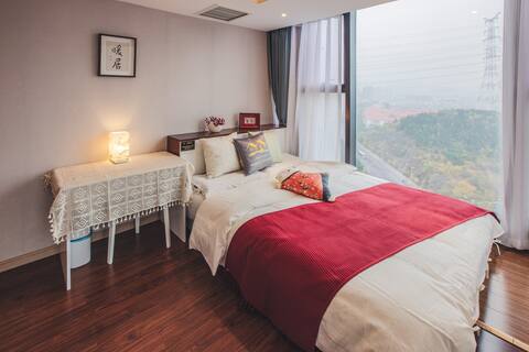 Kedi Cerca del Parque Portugués Siete Estrellas Chang 'an Piso Ventana Apartamento 2 Dormitorios