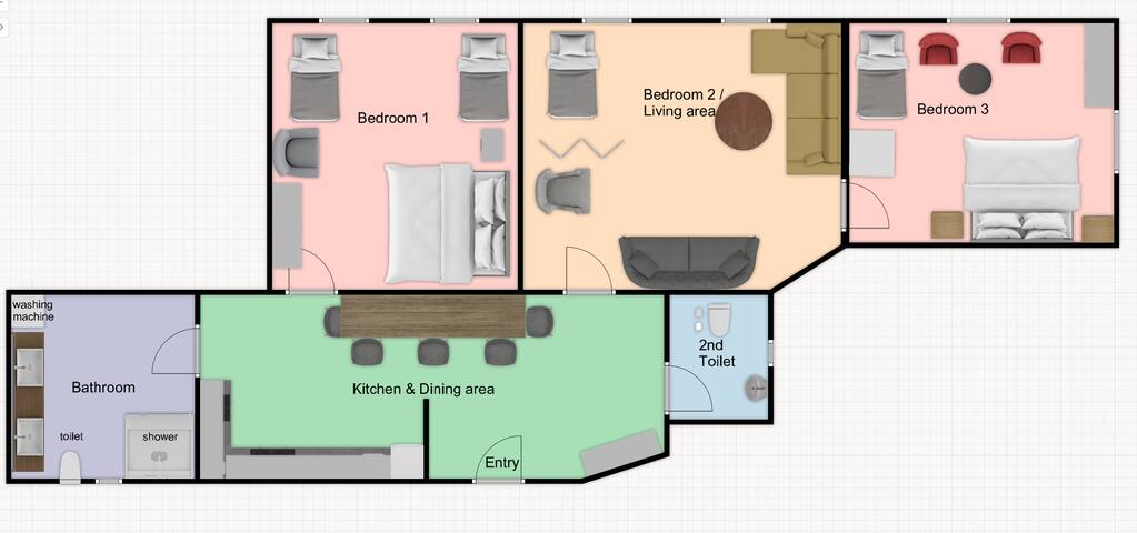 King size Apartment with self Check in gallery image 5