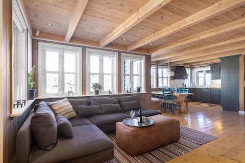 View cabin right next to a quiet water