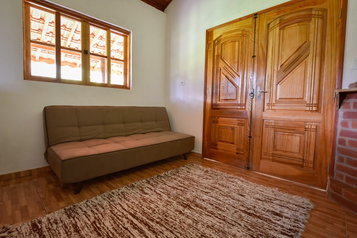 Popular Airbnb listing: Recanto das flores House with a stone view in São Bento Do Sapucaí