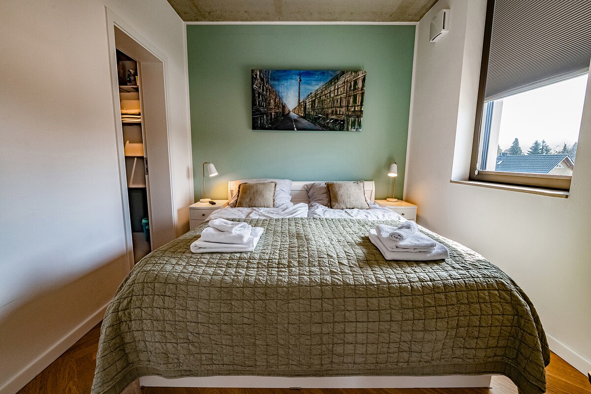 Dormitorio con posibilidad de un apagón plegable