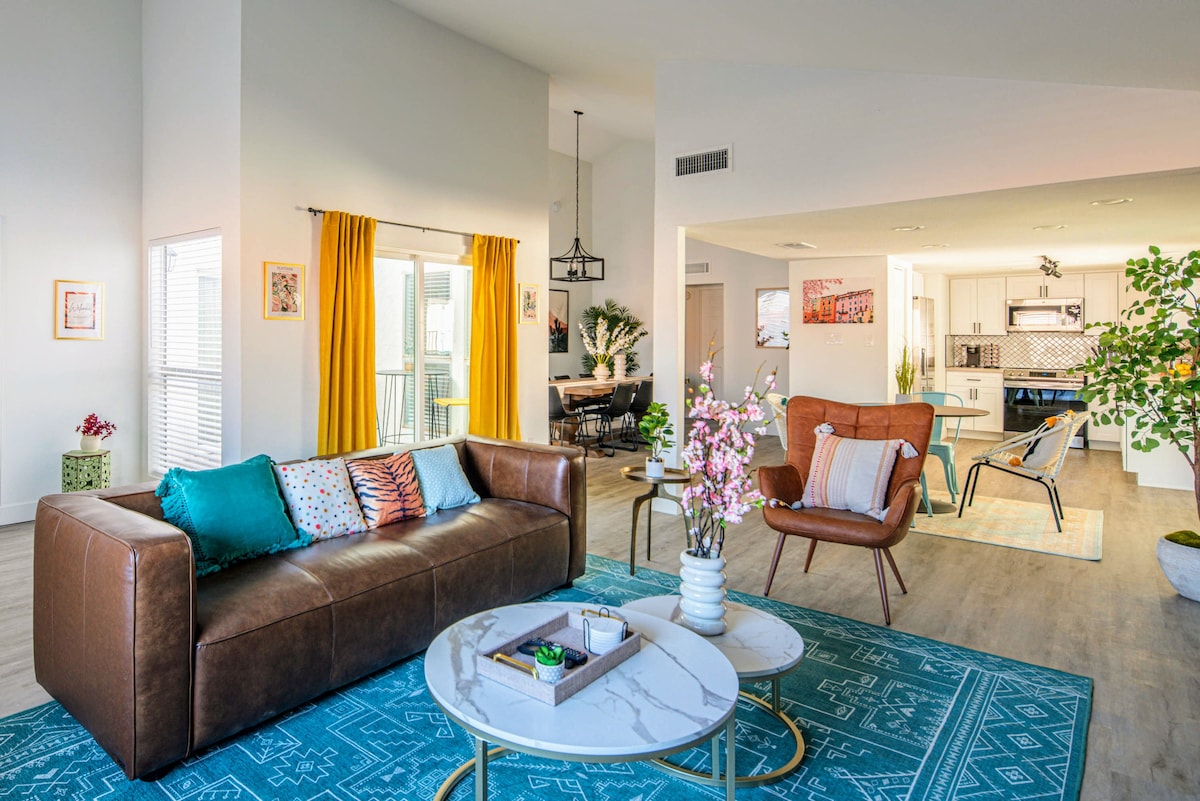 Inside you'll find high vaulted ceilings and a large livable space. Welcome home!