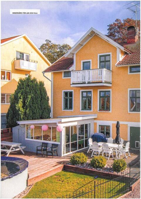 Historic 1st floor 2 bedrooms in central Gränna.