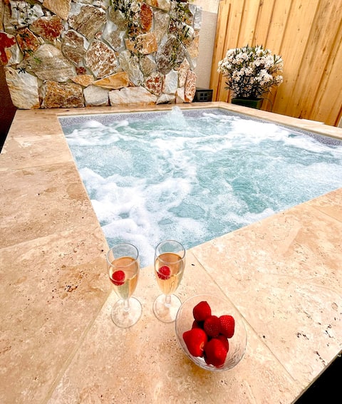 Balneotherapy pool heated to 35 degrees all year round