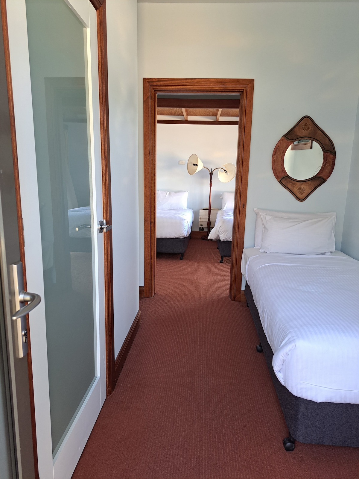 Garden then room sleeps 3