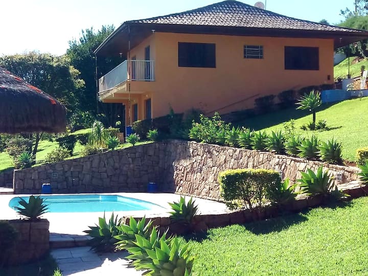 Chácara Familiar C/ Piscina E Quadra Em Bragança - Brazília
