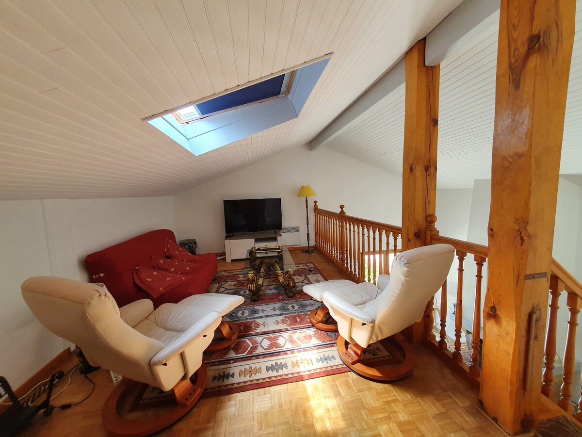 Mezzanine boven, tv-ruimte