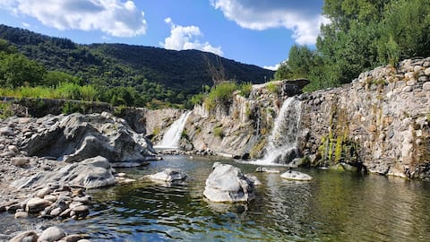 Small paradise with waterfall