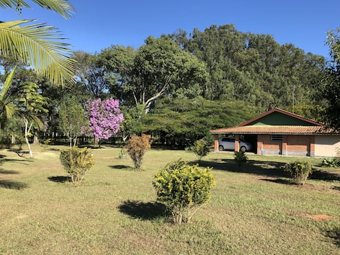 Cheerful country house with pool